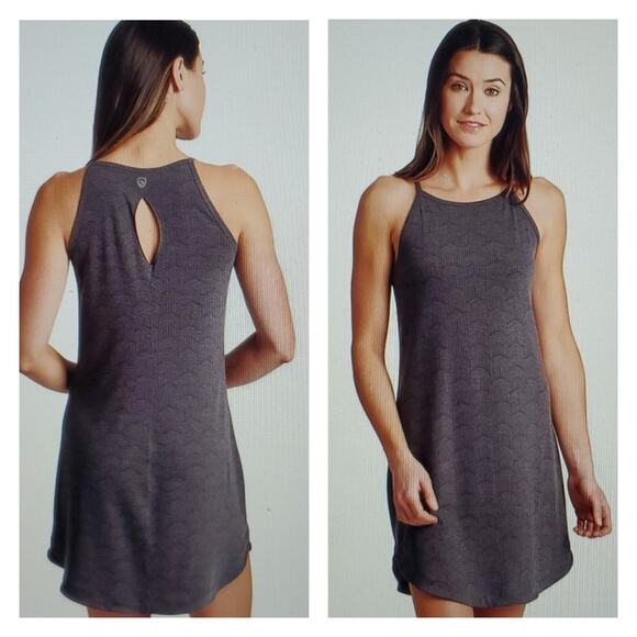 Kuhl Dresses & Skirts - Kuhl Kira Sleeveless Mini Dress XL Pavement Print Grey